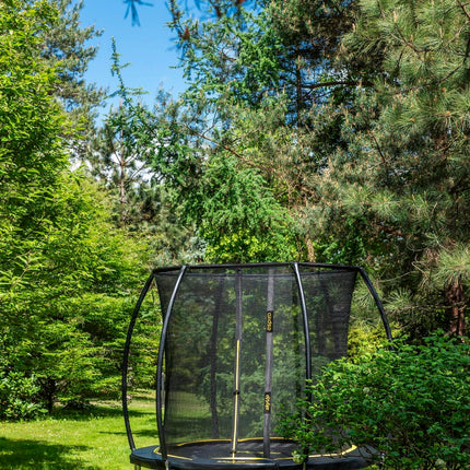 Espiro Sky Up 244 cm Gelb/Schwarz, Trampolin im Freien