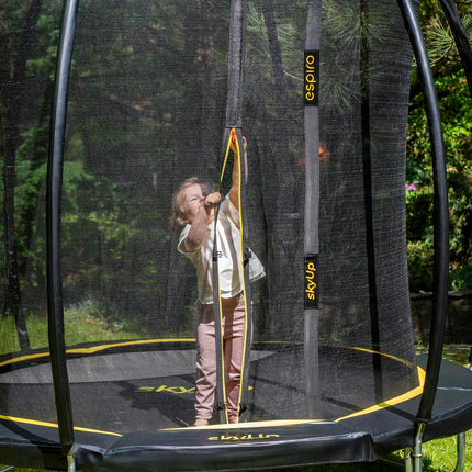 Espiro Sky Up 244 cm Gelb/Schwarz, Trampolin im Freien