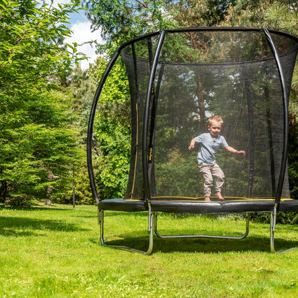 Espiro Sky Up 244 cm Gelb/Schwarz, Trampolin im Freien