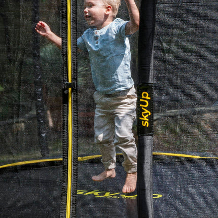 Espiro Sky Up 244 cm Gelb/Schwarz, Trampolin im Freien