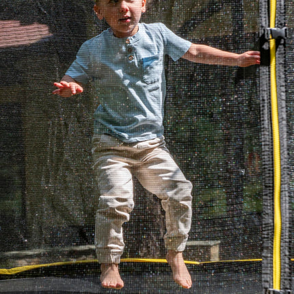 Espiro Sky Up 244 cm Gelb/Schwarz, Trampolin im Freien