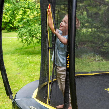 Espiro Sky Up 244 cm Gelb/Schwarz, Trampolin im Freien