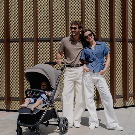 Espiro Wind, Beige empolvado, familia usando el cochecito