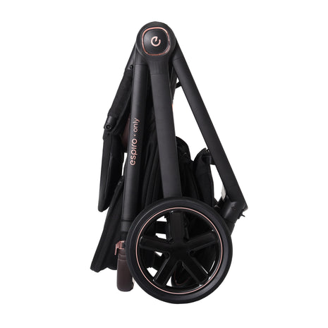 Espiro Only Way Stylish Black, folded stroller