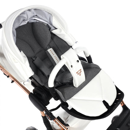 Junama Hand Craft White & Copper stroller