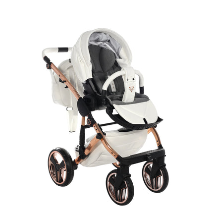 Junama Hand Craft White & Copper stroller