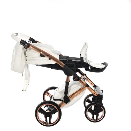 Junama Hand Craft White & Copper stroller