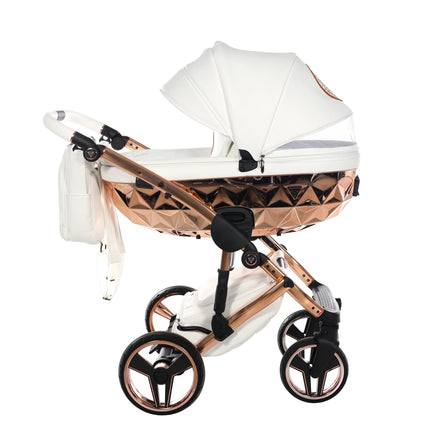 Junama Hand Craft White & Copper stroller