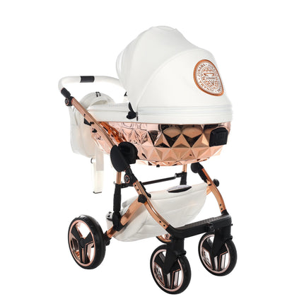 Junama Hand Craft White & Copper stroller