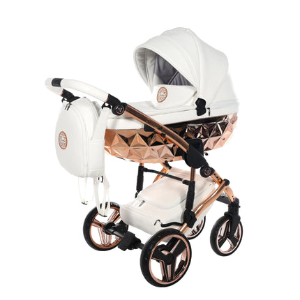 Junama Hand Craft White & Copper stroller