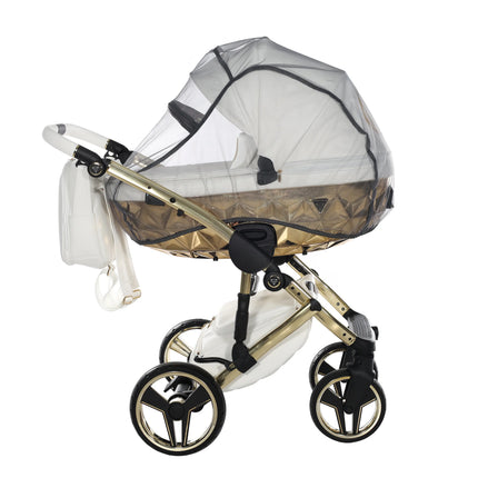Junama Hand Craft White & Gold stroller