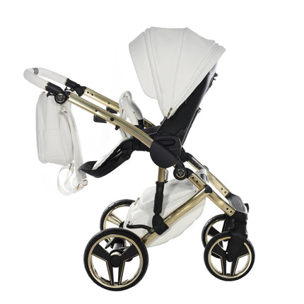 Junama Hand Craft White & Gold stroller