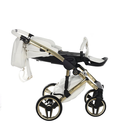 Junama Hand Craft White & Gold stroller