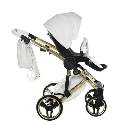 Junama Hand Craft White & Gold stroller