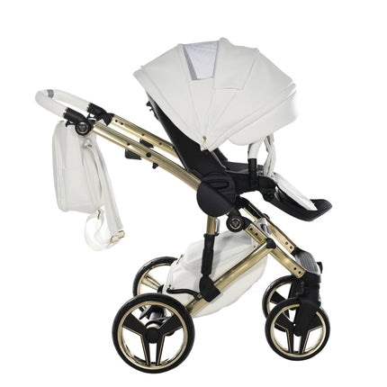 Junama Hand Craft White & Gold stroller