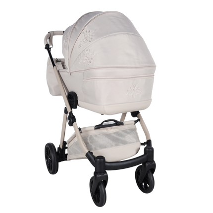 Junama Milano Beige luxury stroller with carrycot and seat unit, photo 4