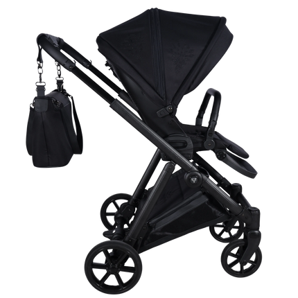 Carrycot / bassinet and toddler seat on the Junama Milano Black stroller, photo 11
