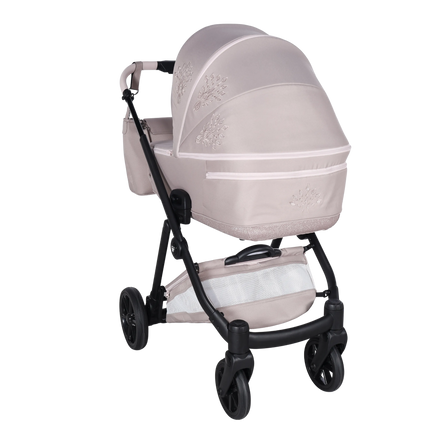 Junama Milano Pink stroller travel system in a studio product photo, photo 3