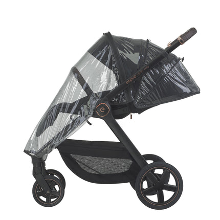 Espiro Only Stylish Black, siedzisko z założoną folią przeciwdeszczową