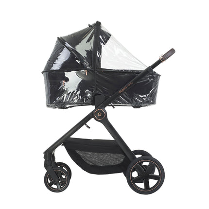 Espiro Only Stylish Black, gondola z założoną folią przeciwdeszczową