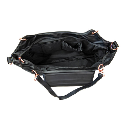 Espiro Only Stylish Black, wnętrze torby dla rodzica z innego kąta