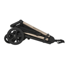 Espiro Pearl, Schwarze Perle, zusammengeklappter Kinderwagen