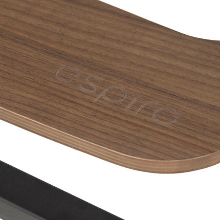 Espiro Pure, Schwarz, Detail der Holzfußstütze