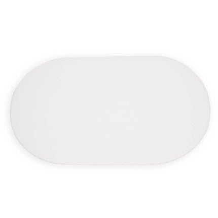 White Espiro Oasis crib sheet, oval