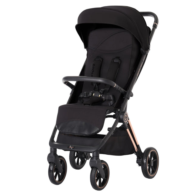 Espiro Flame Timeless Black, front three-quarter view