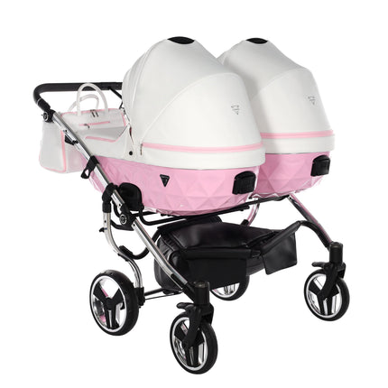 Junama Candy Duo Pink side-by-side double stroller