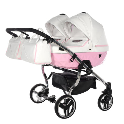 Junama Candy Duo Pink side-by-side double stroller