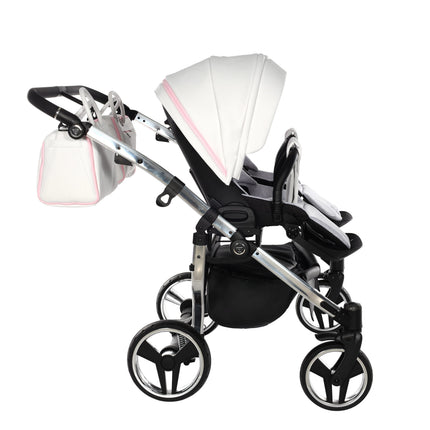 Junama Candy Duo Pink side-by-side double stroller