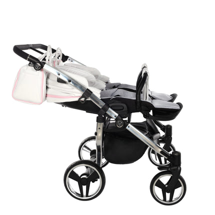 Junama Candy Duo Pink side-by-side double stroller