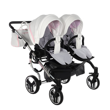 Junama Candy Duo Pink side-by-side double stroller