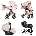 Pink / 4 IN 1 (Includes Car Seat + 360° Rotating ISOFIX Base)