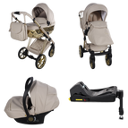 Beige / 4 IN 1 (Includes Car Seat + ISOFIX Base)