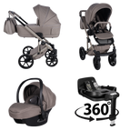 Taupe / 4 IN 1 (Includes Car Seat + 360° Rotating ISOFIX Base)