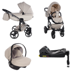 Beige / 4 IN 1 (Includes Car Seat + ISOFIX Base)