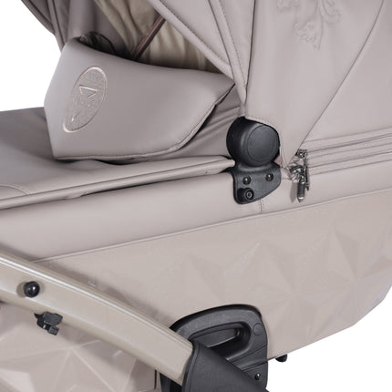 Junama Enzo Cappuccinno stroller with carrycot / bassinet