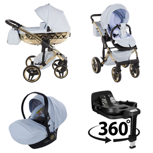 4 IN 1 (Includes Car Seat + 360° Rotating ISOFIX Base)