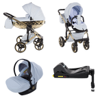Gold and Blue / 4 IN 1 (Includes Car Seat + ISOFIX Base)