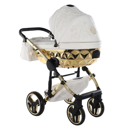 Junama Enzo White & Gold stroller