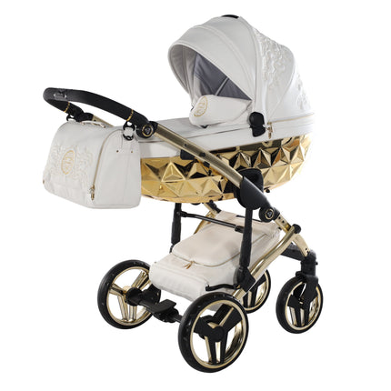 Junama Enzo White & Gold stroller