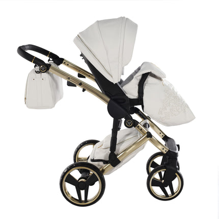 Junama Enzo White & Gold stroller