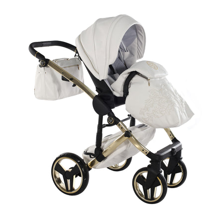 Junama Enzo White & Gold stroller