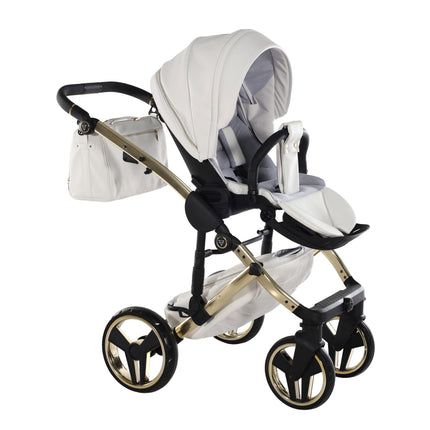 Junama Enzo White & Gold stroller