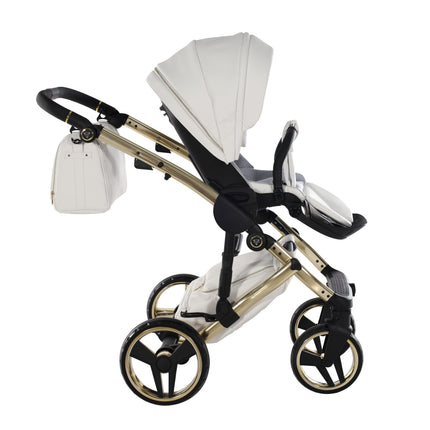 Junama Enzo White & Gold stroller