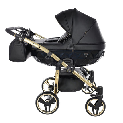 Junama Fluo Duo Black side-by-side double stroller