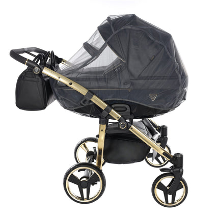 Junama Fluo Duo Black side-by-side double stroller