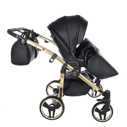Junama Fluo Duo Black side-by-side double stroller
